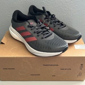 Adidas Womens Supernova 2.0 Running Shoes grey pink size 10